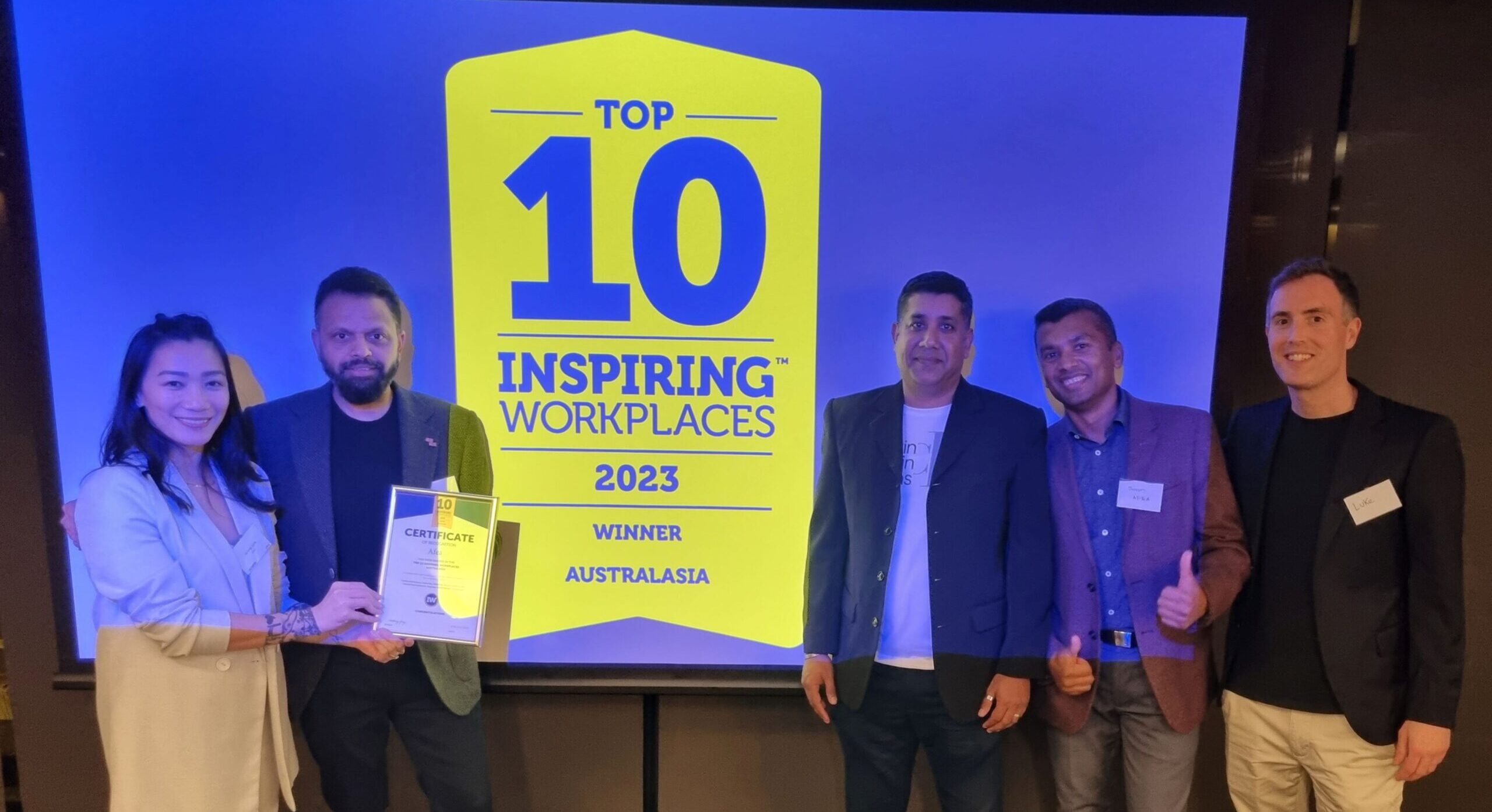 Leora named an Inspiring Workplace in Australasia