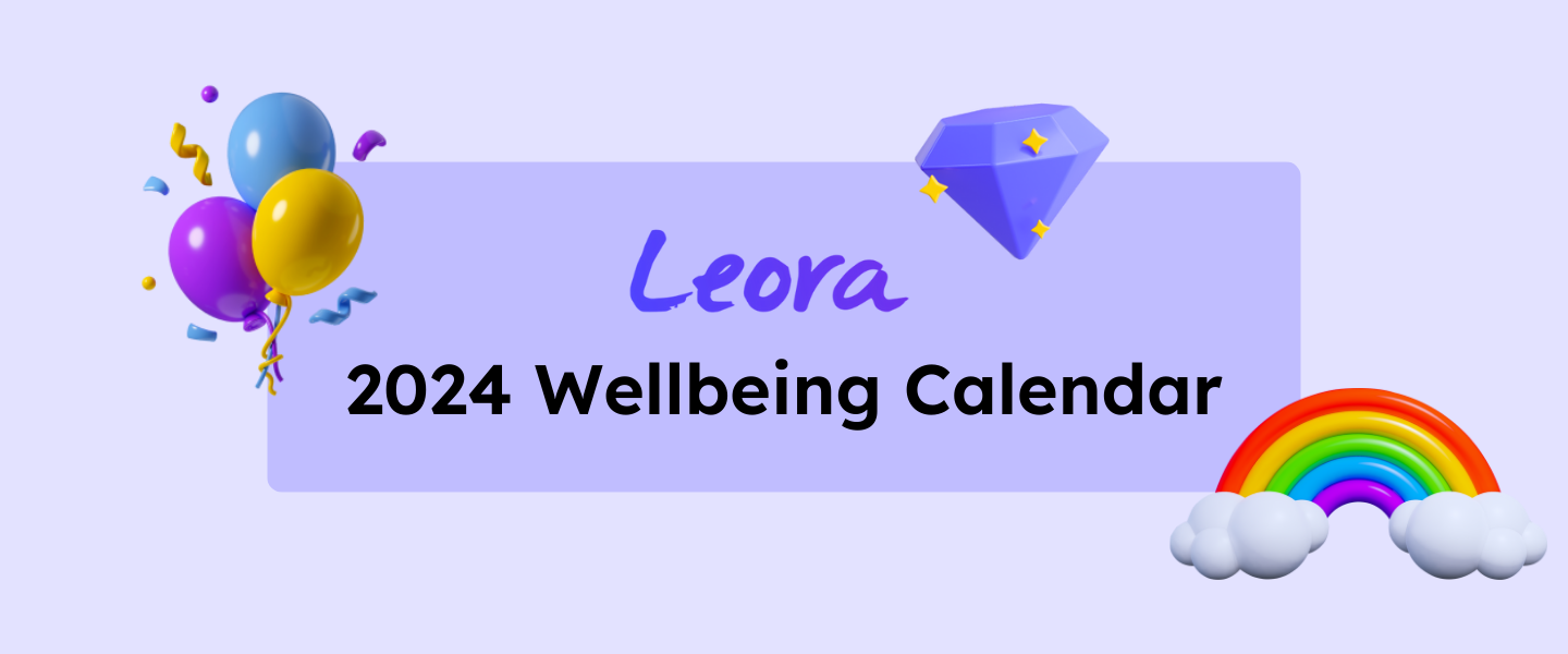 Leora Wellbeing Calendar 2024