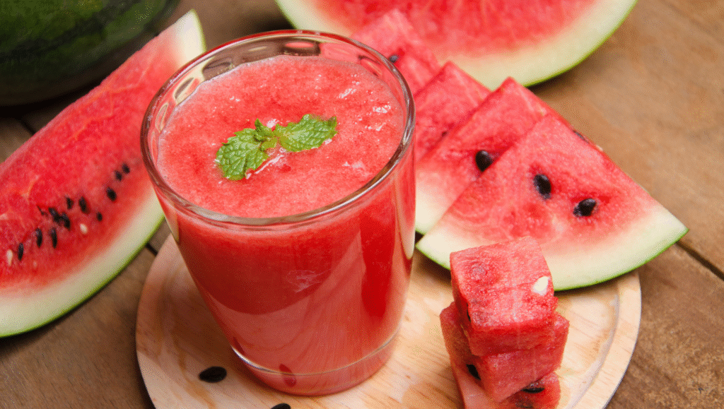 7. Best healthy juices for older people watermelon juice