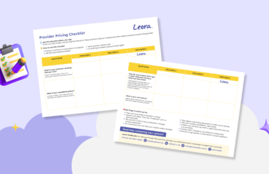 Provider Pricing Checklist