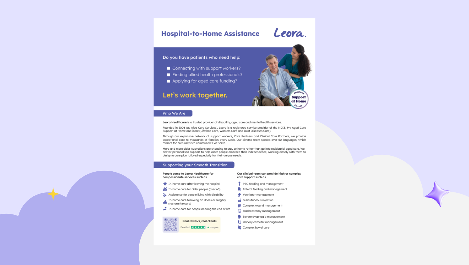 Leora Healthcare Post Hospital Support Aged Care